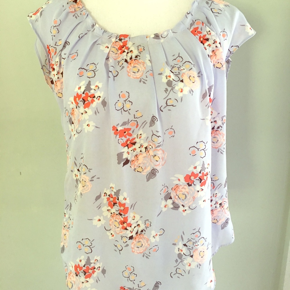 Floral Cap Sleeve Top